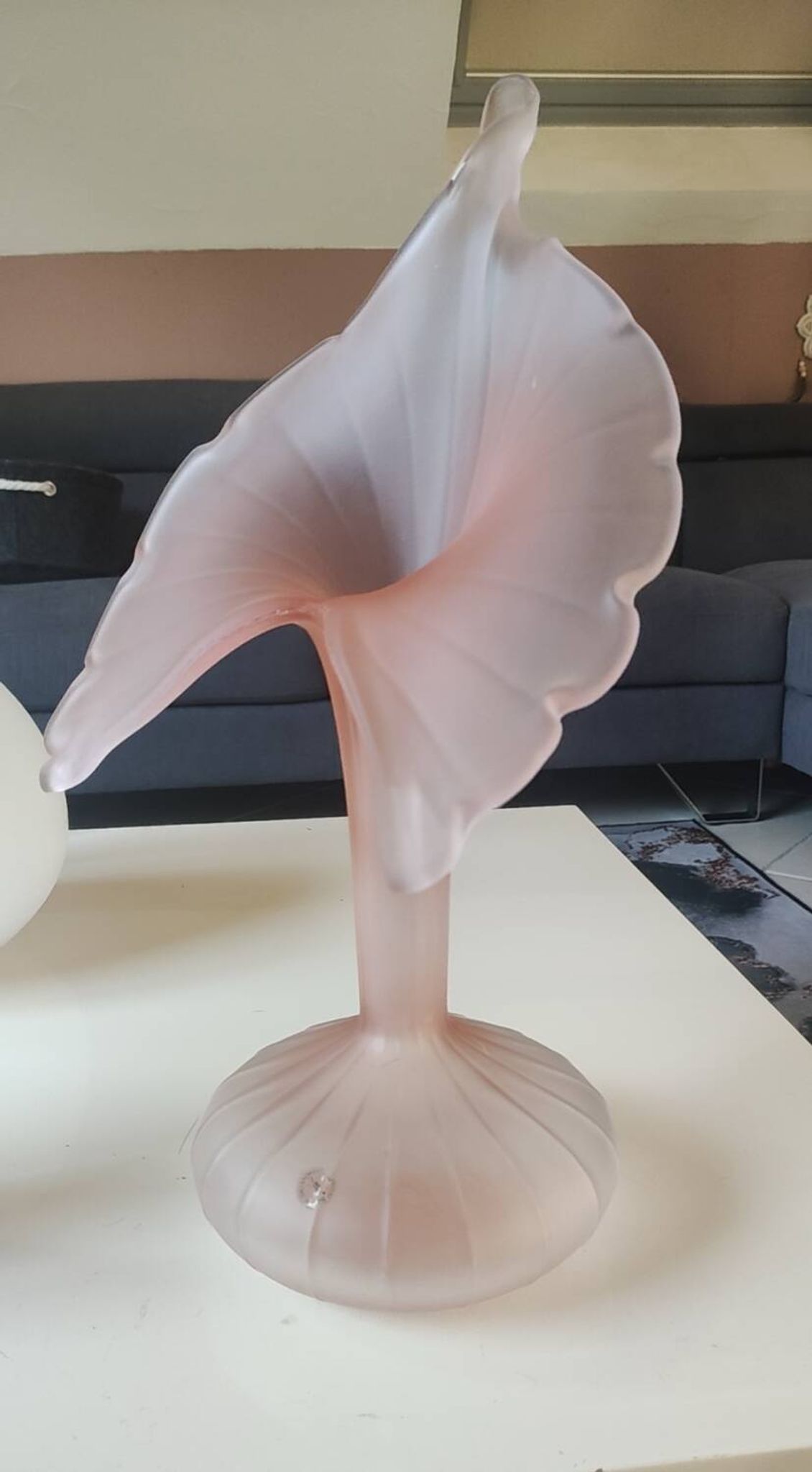 Large Italian Vase, Jack in the Pulpit corolla neck, Murano style