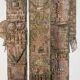 Sculpture double face en bois sculpté Lawrence, 20e siècle