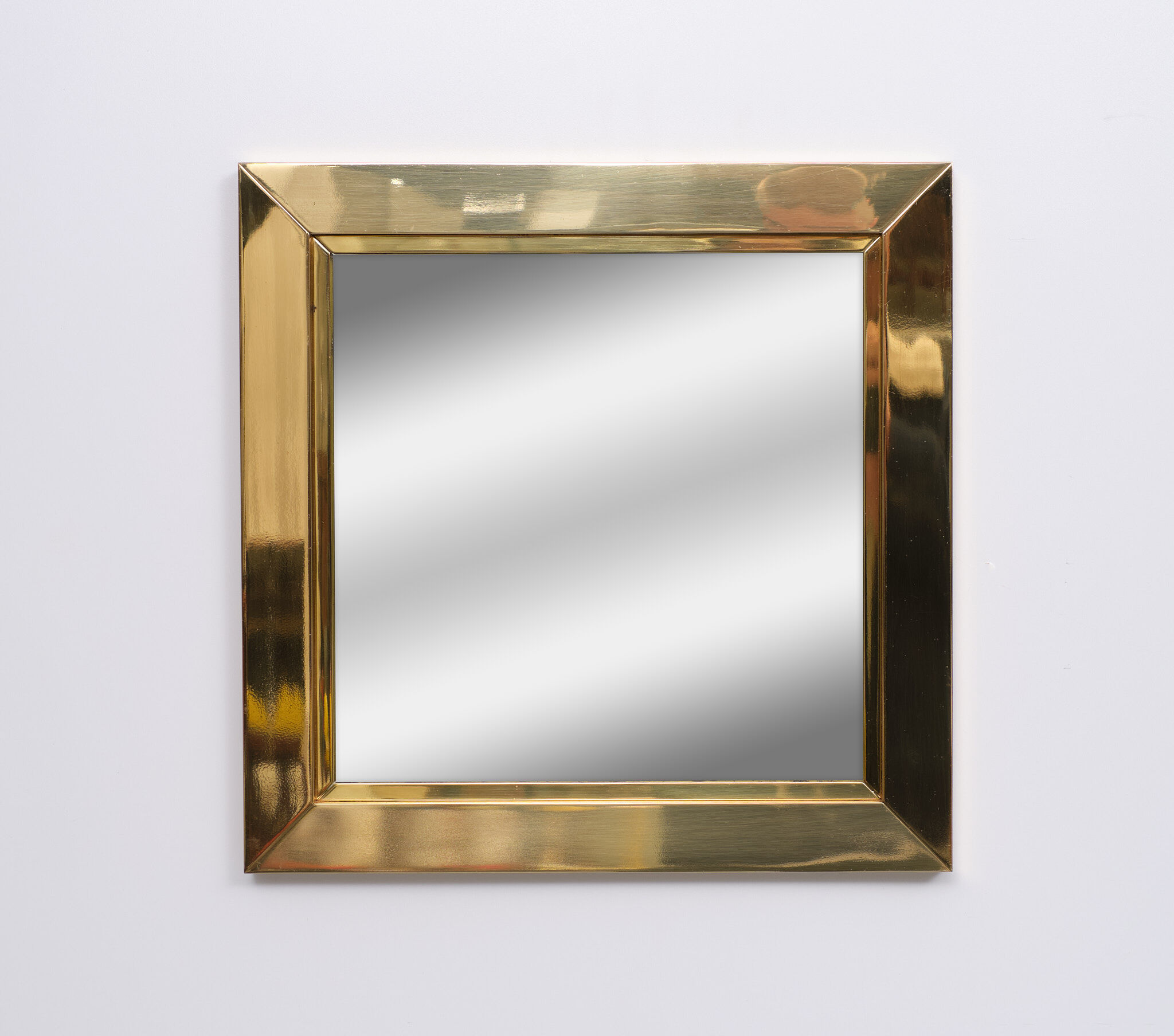 Brass mirror 1970 italy