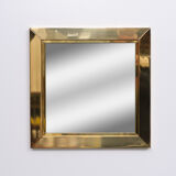 Brass mirror 1970 italy