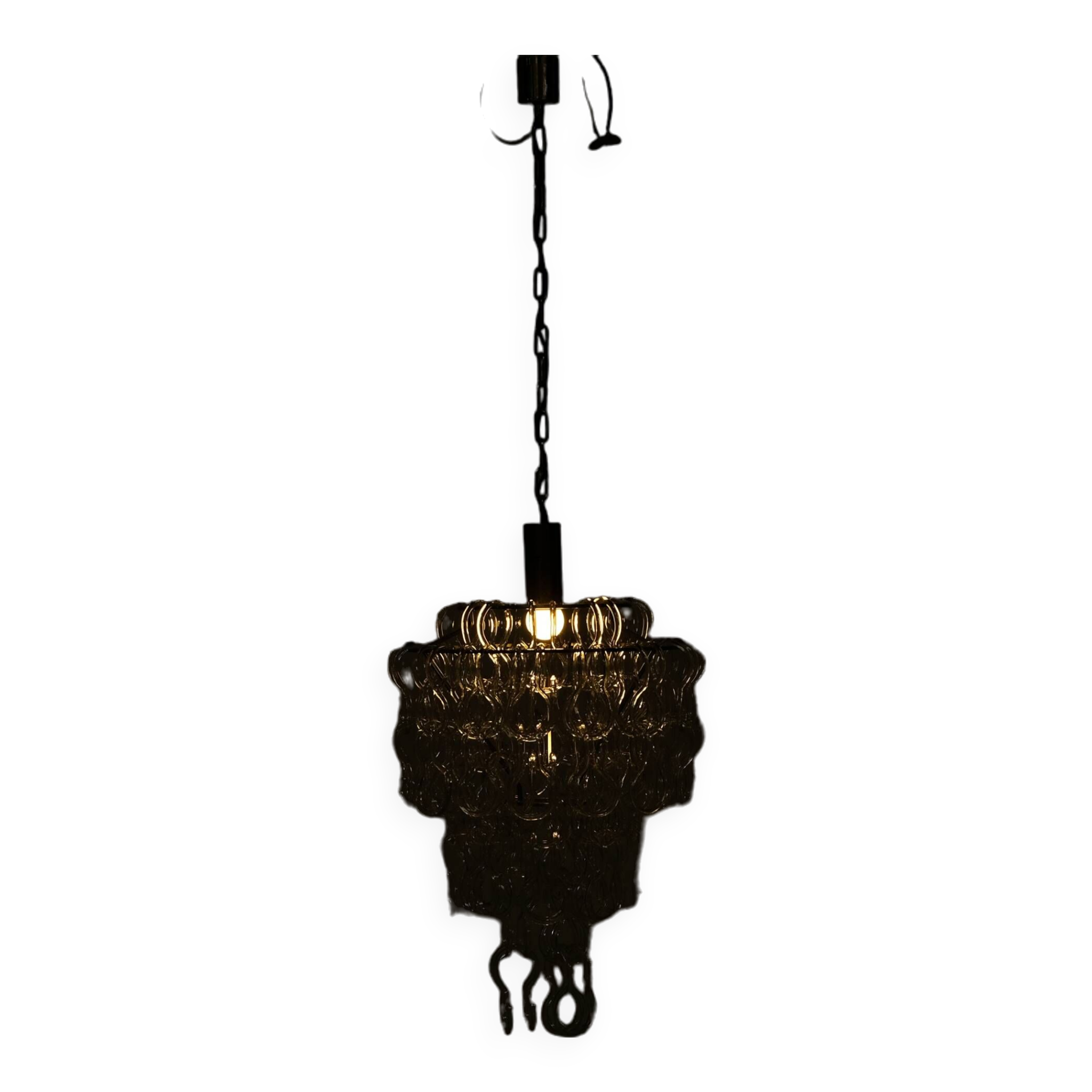 Giogali chandelier by Angelo Mangiarotti for Vistosi, Italy 1970s.