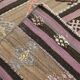 3x10 Pastel Pink & Brown Striped Kilim Runner Rug, 90x315Cm