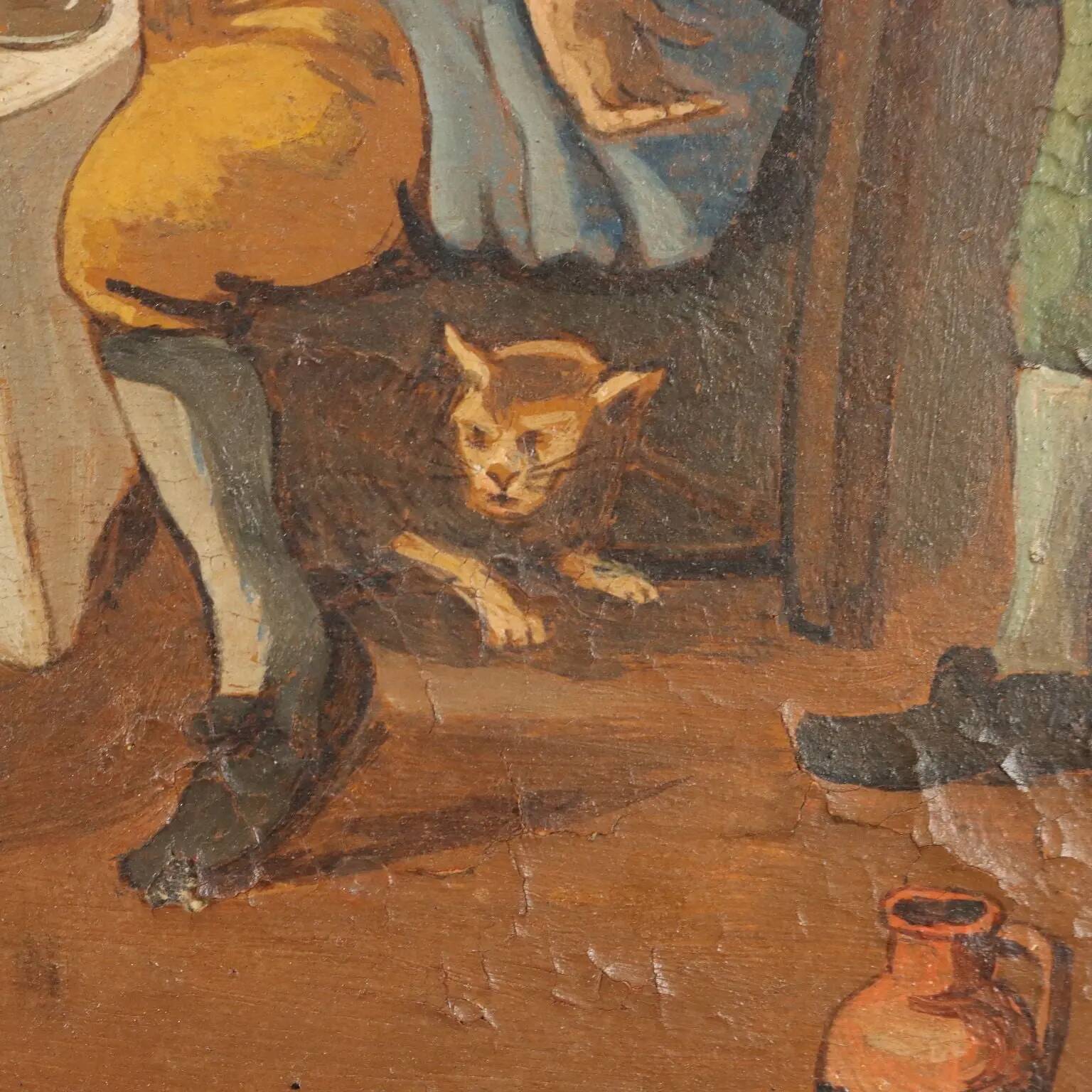 Table "Twelfth Night the King Drinks" copy after David Teniers "800"