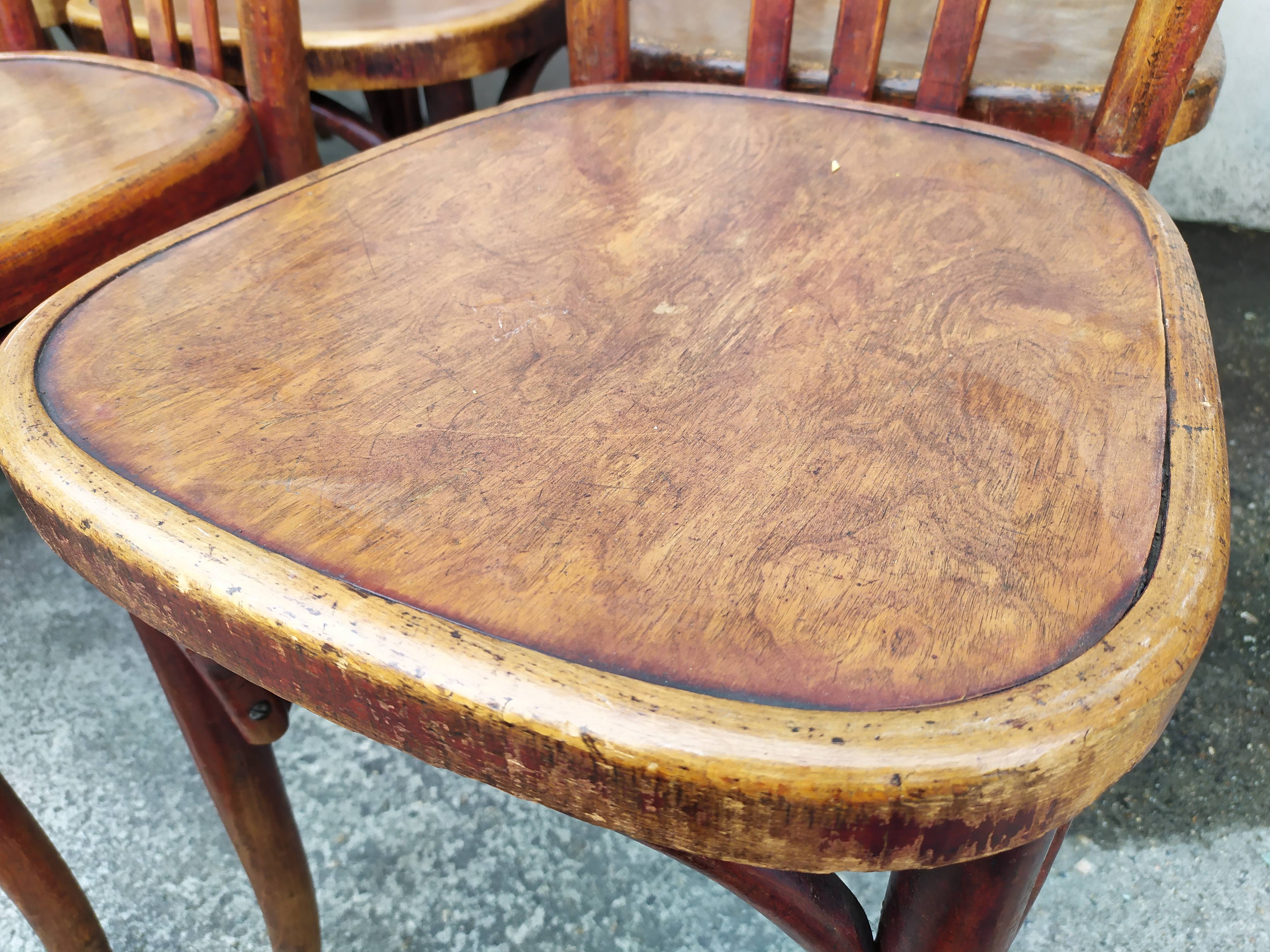Lot de 18 chaises bistrot Fischel