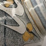 Glazed ceramic vase signed