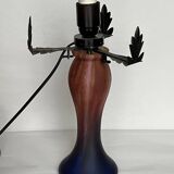 Mushroom lamp in frosted stained glass