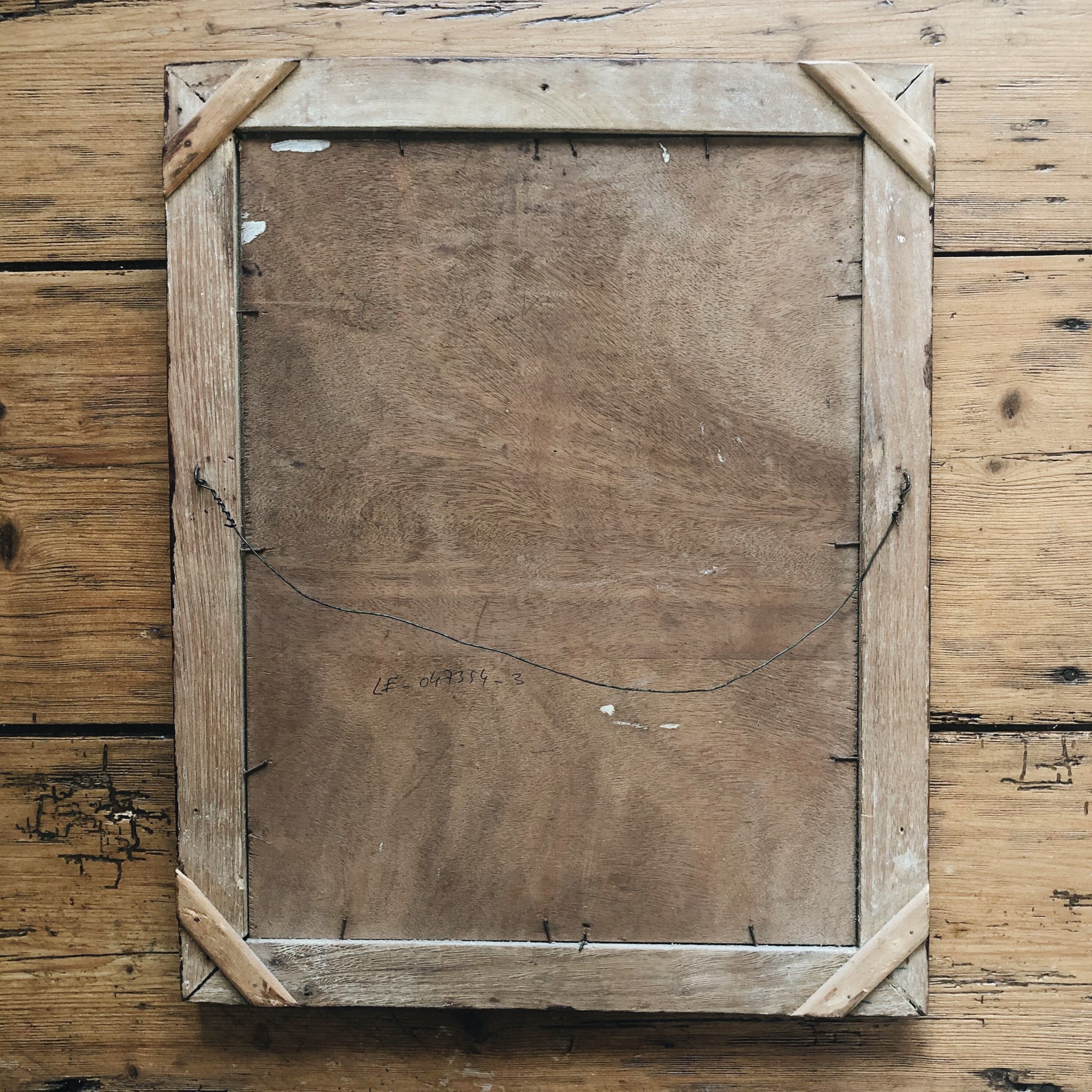 Painting on wood, signed – seaside