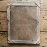 Painting on wood, signed – seaside