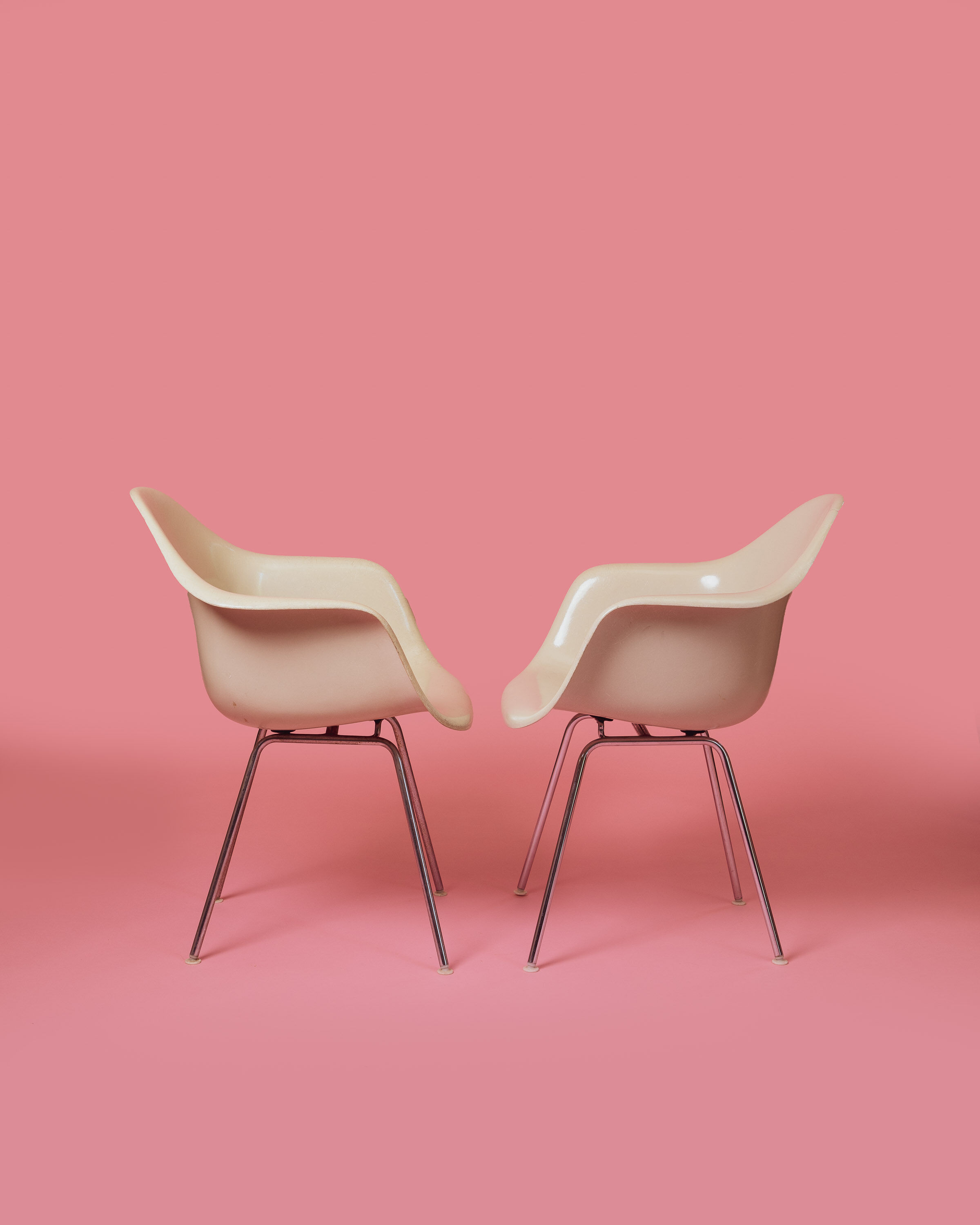 Pair of DAX Herman Miller armchairs by Charles & Ray Eames 1970