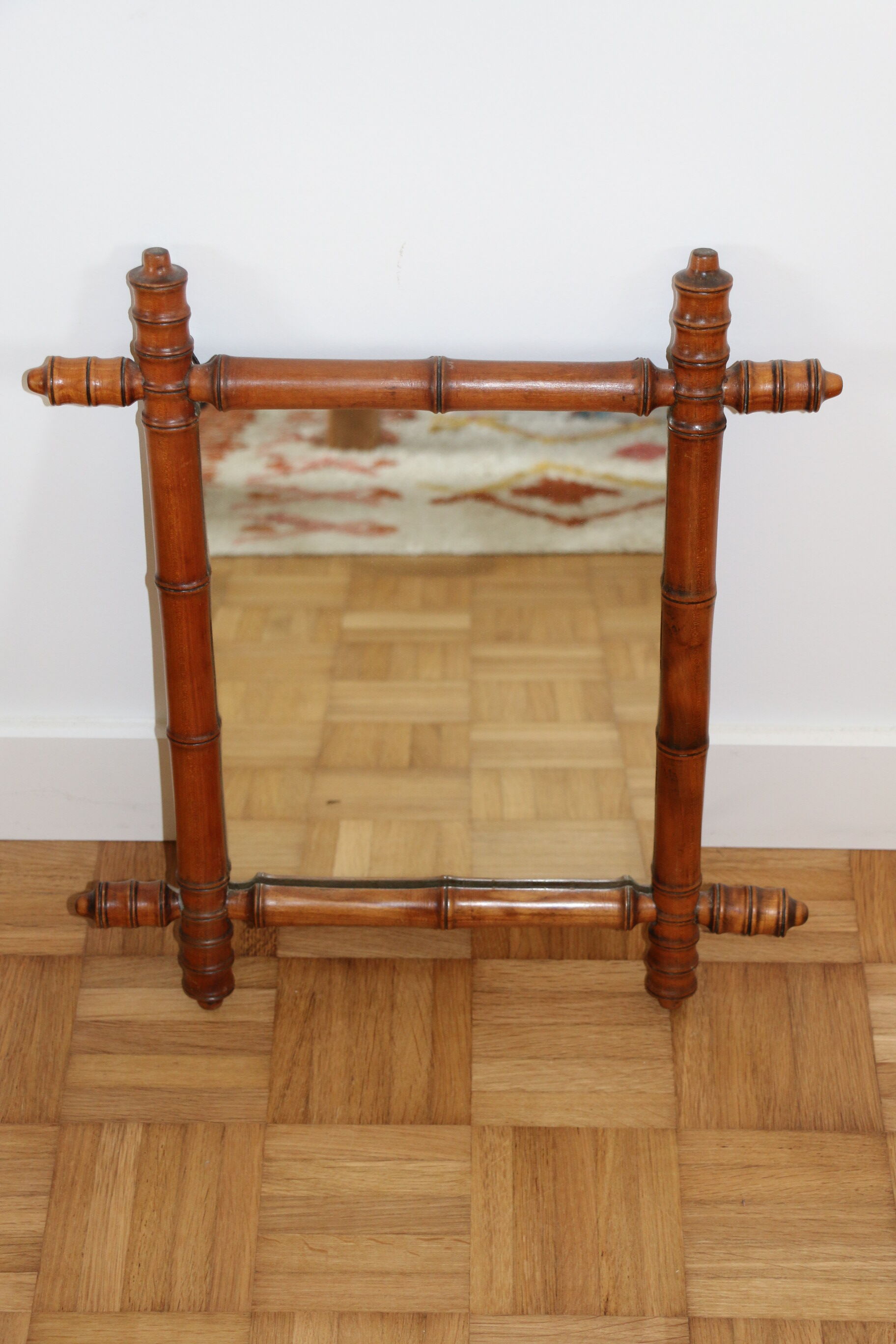 Bamboo imitation mirror 49x43cm
