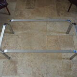 Chrome coffee table and smoked glass