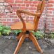 Armchair of bureau pivotant year 50 in chêne