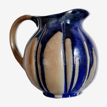 Digoin blue sandstone pitcher vase