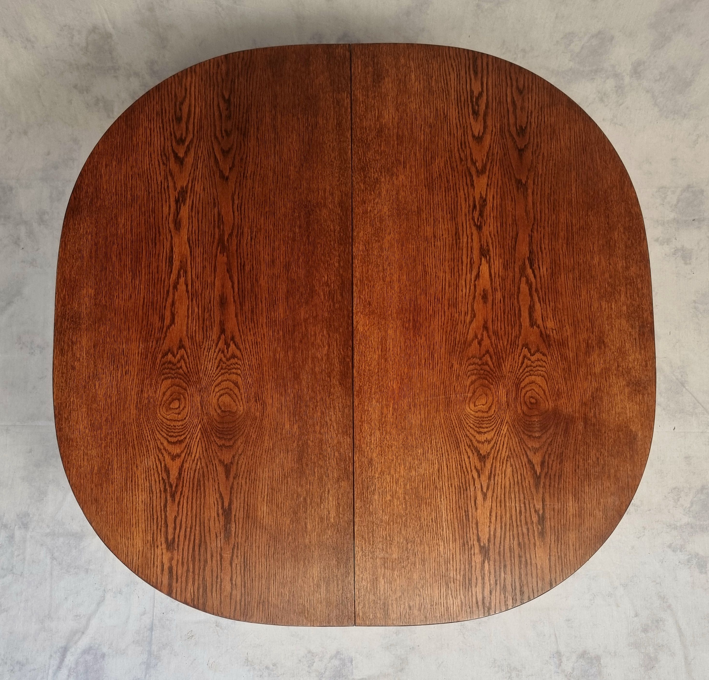 Table by Bruno Rey for Dietiker by the workshop "Stuhl aus Stein am Rhein" - Oak - Ca 1970