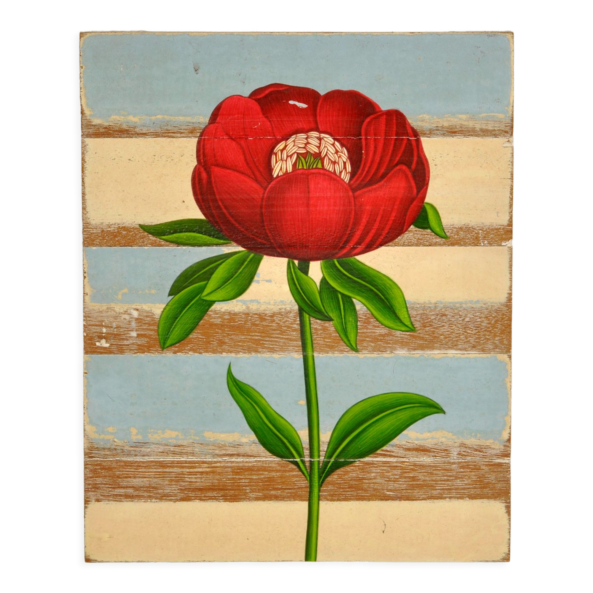 Painting on driftwood