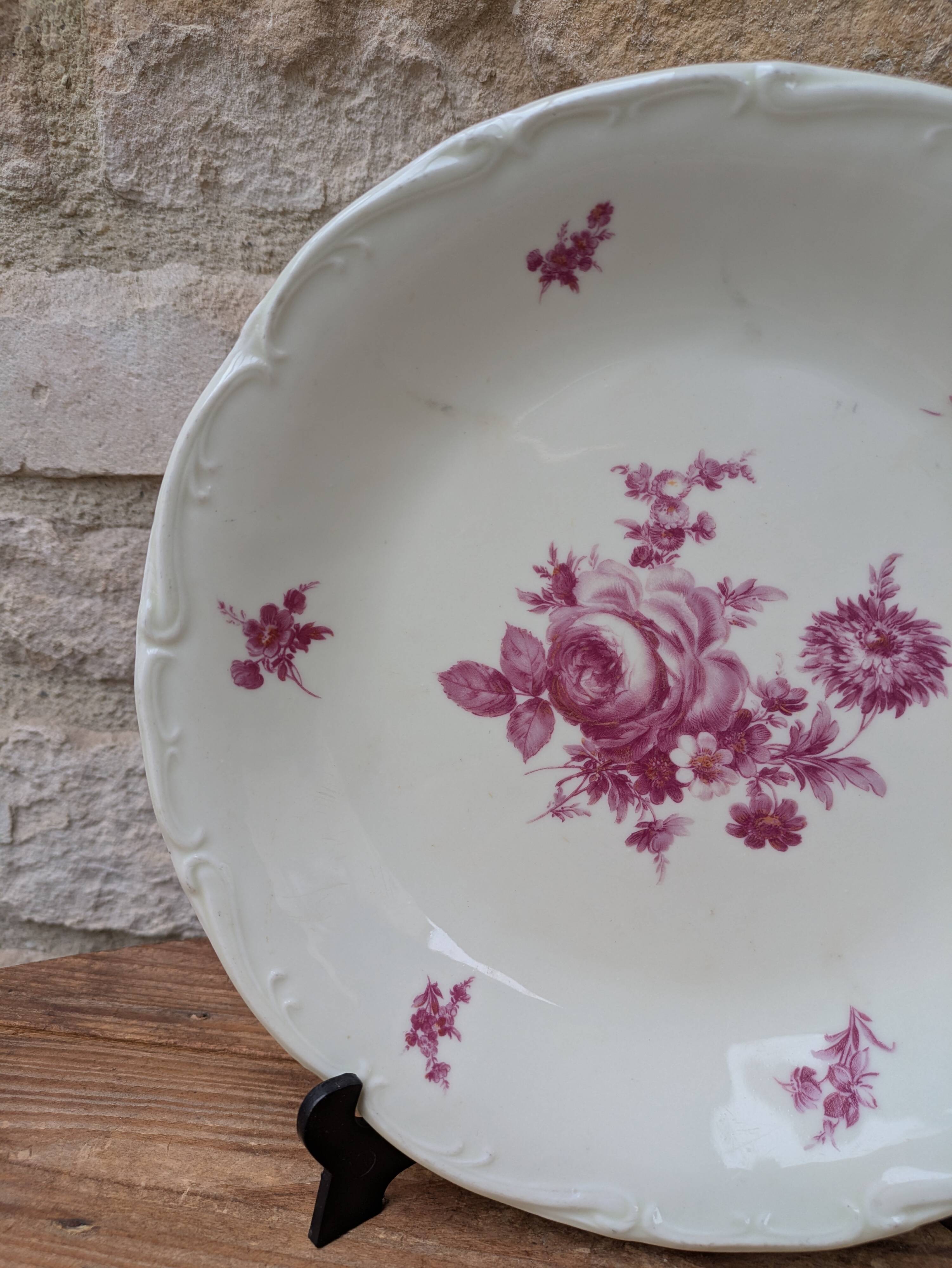 Deep plate in Sologne porcelain Larchevèque extra hard enamel