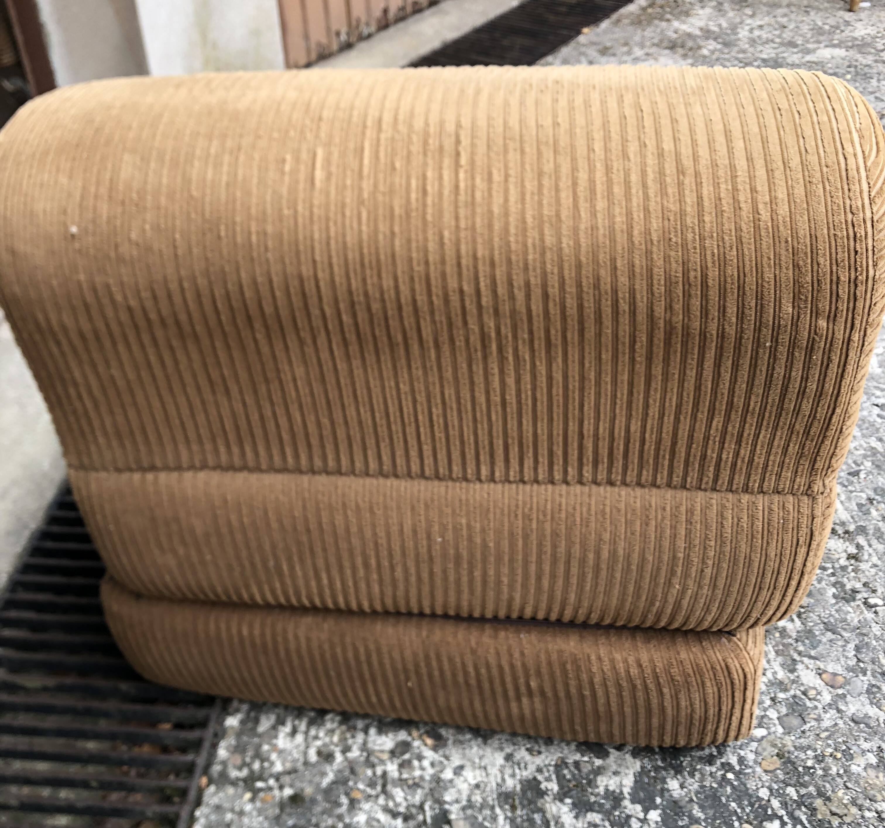 Vintage 70s corduroy armchair