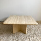 Travertine coffee table