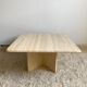 Travertine coffee table