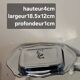 Stainless steel butter dish
