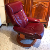 Scandinavian reclining relax armchair in Anderssons leather