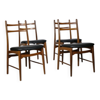 Teak Dining Chairs, Design by Georg Leowald for Wilkhahn, Set of 4, 1960s