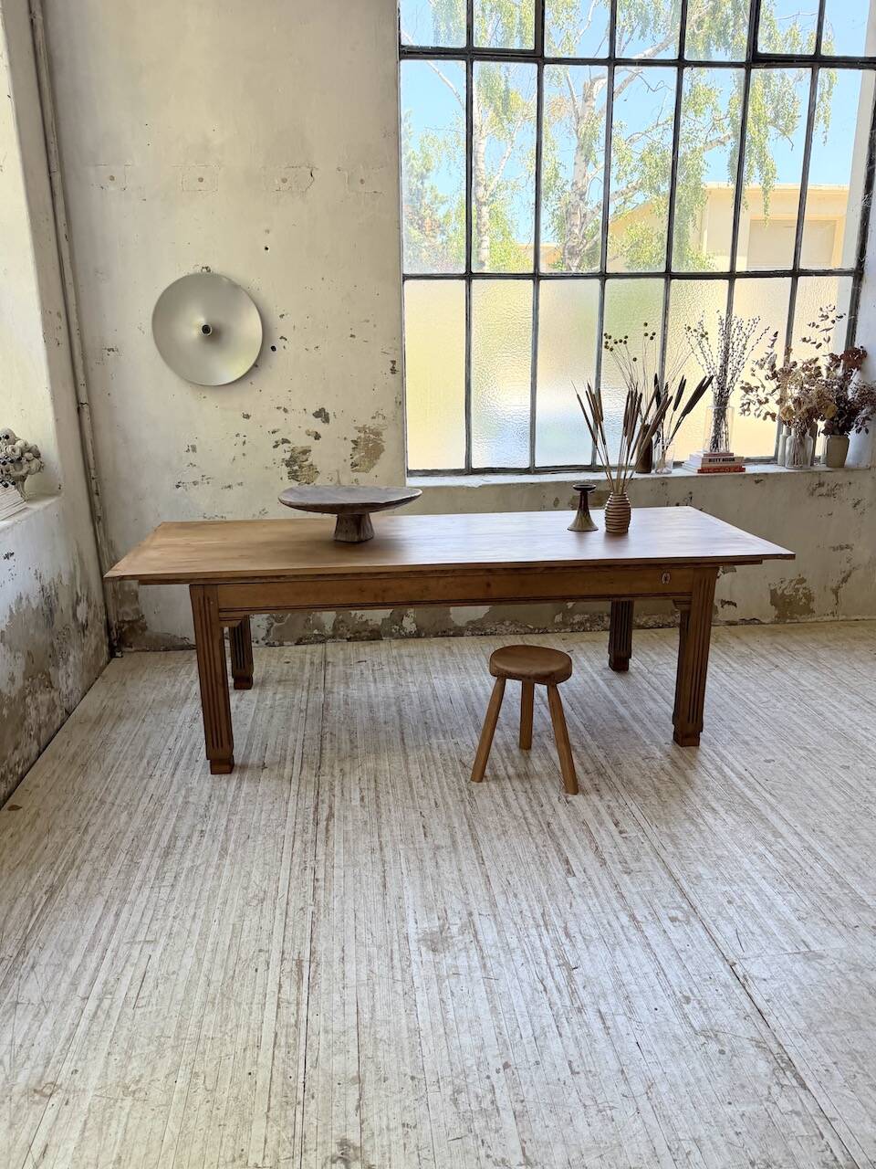 Country farmhouse table in solid beech and oak 2.5m XL