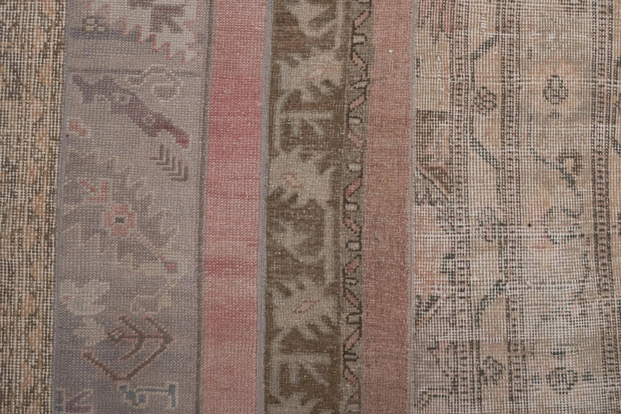 Vintage Turkish hallway rug 73x992 cm