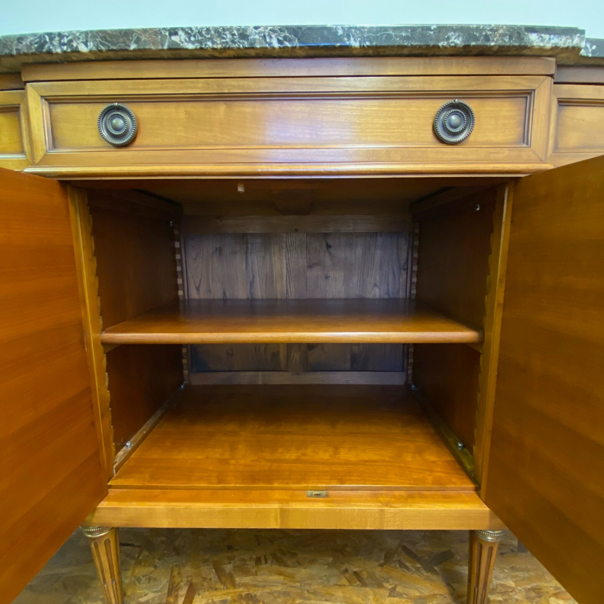 Black marble sideboard