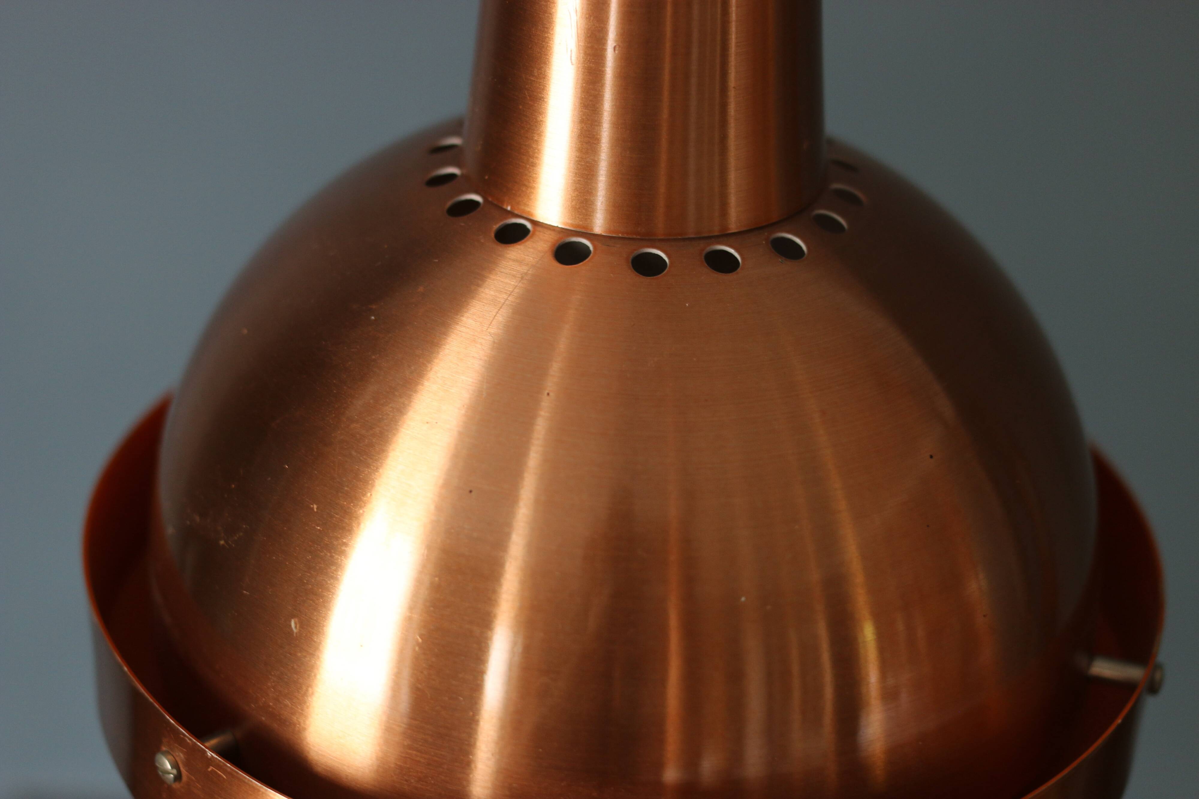 Suspension scandinave vintage laiton 1960