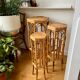 Trio of rattan gigognes harnesses