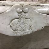 Gardener XVIIIth, century in molded marble, carved
