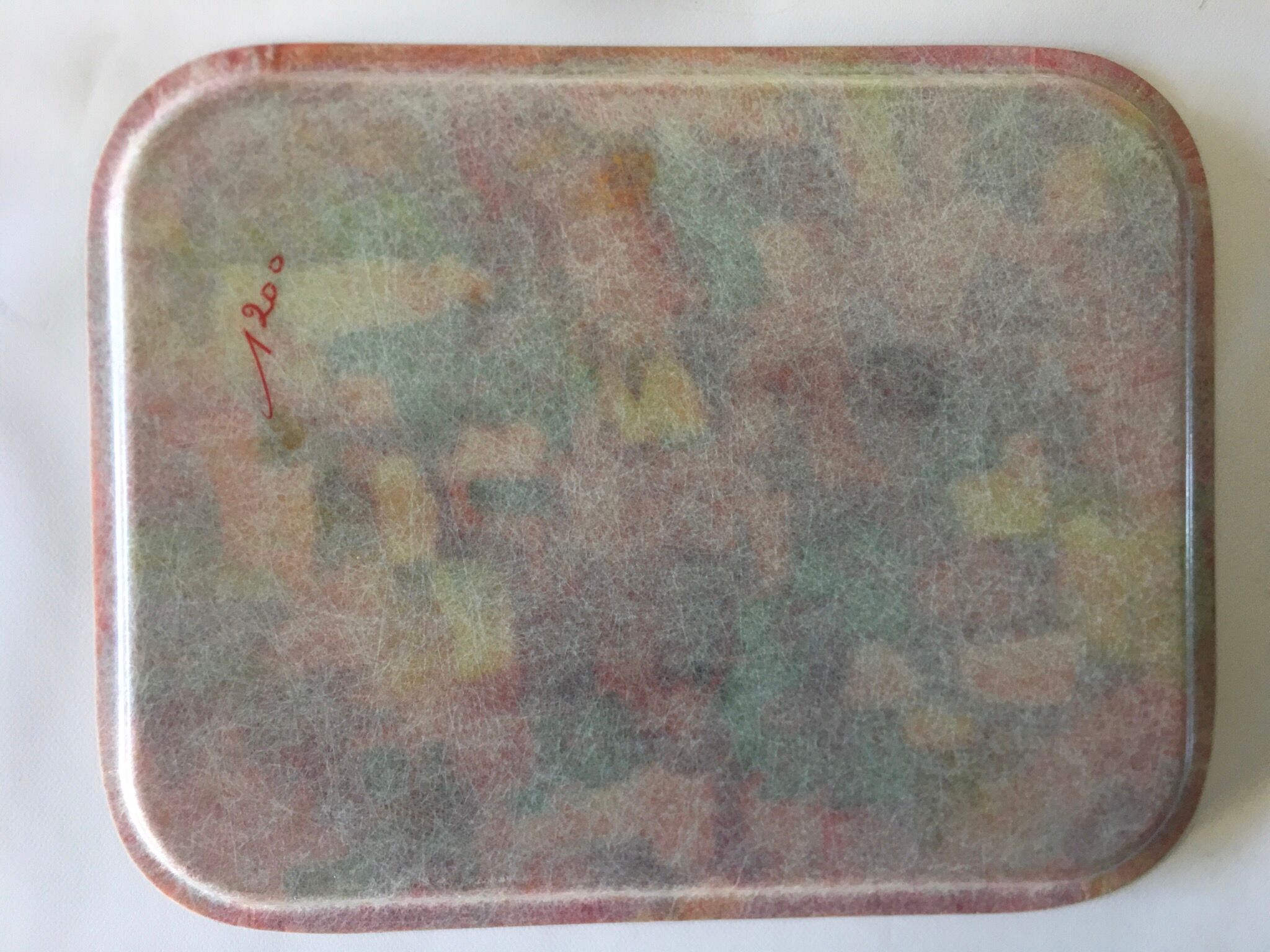 Vintage fiberglass tray