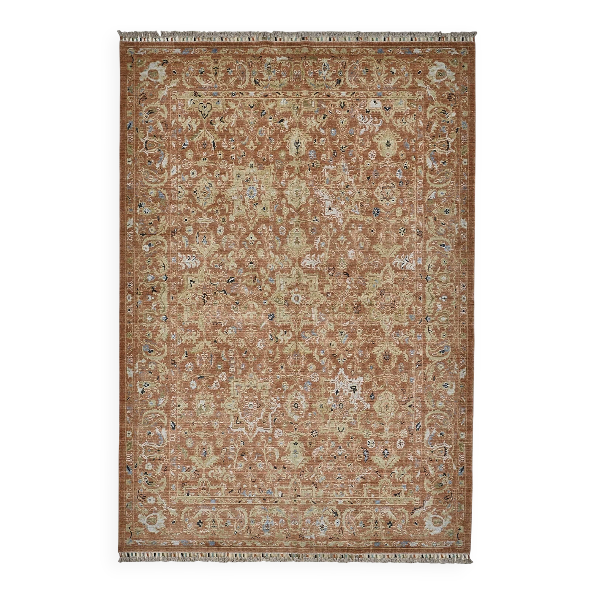 Turkish Handcrafted Loom Oushak Rug 206 cm x 295 cm