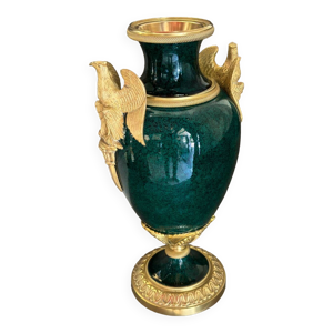Vase en porcelaine et - bronze