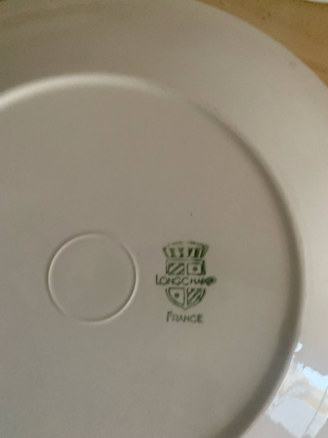 Vintage Longchamp earthenware plates