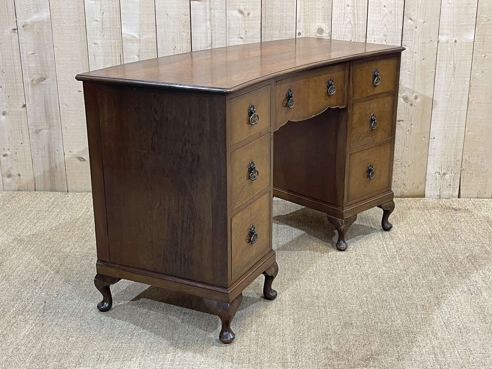 English walnut desk from the 1950s