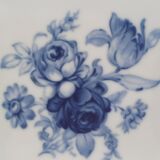 Presentation tray in blue and white Baudour porcelain