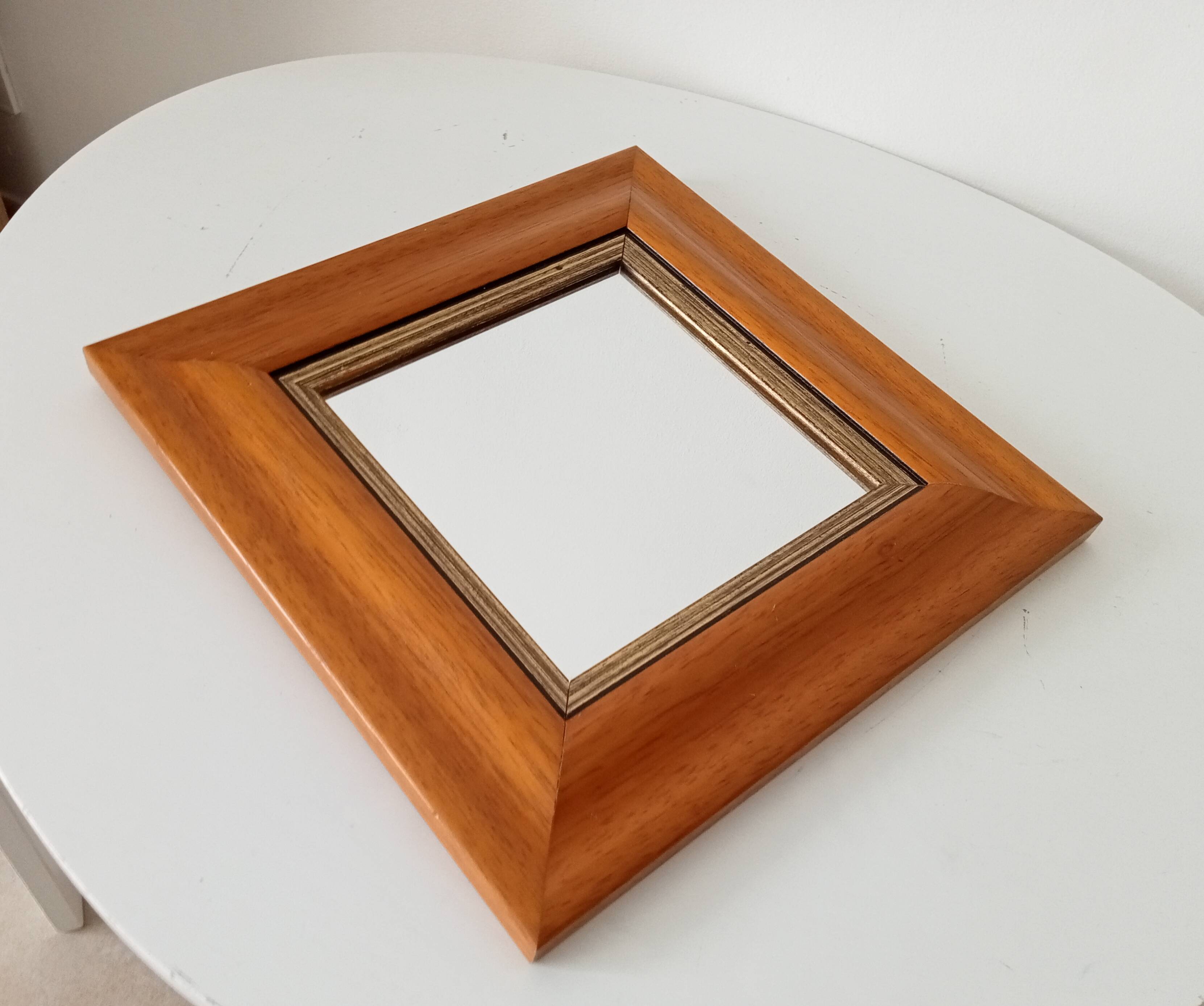 Vintage beech mirror