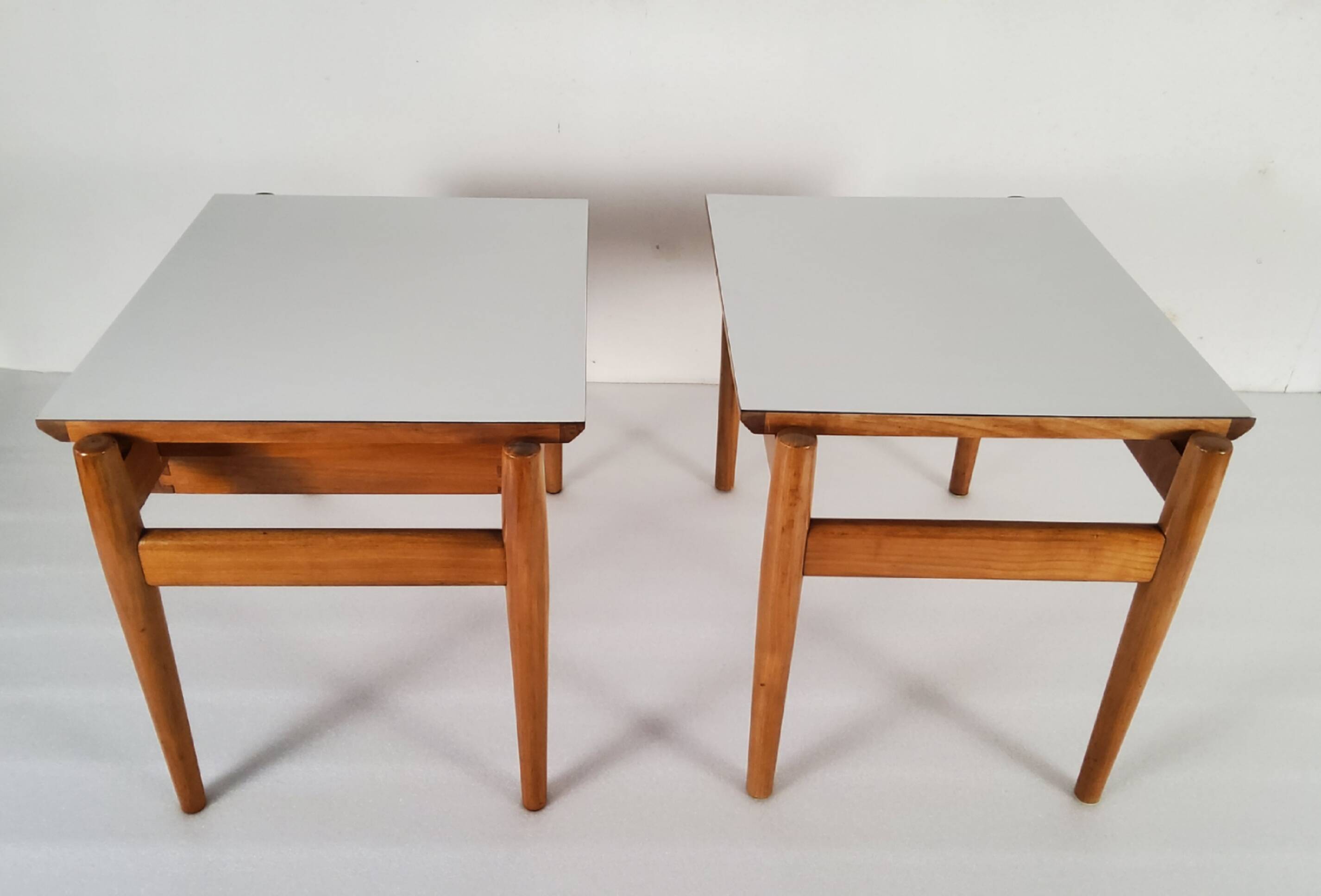 Wooden side table, Van Den Berghe-Pauvers, Belgium