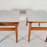 Wooden side table, Van Den Berghe-Pauvers, Belgium