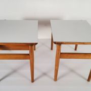 Wooden side table, Van Den Berghe-Pauvers, Belgium