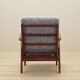 Danish armchair in wood and fabric, 1970s