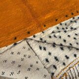 Handmade natural wool rug, size 100 x 200 cm