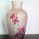 François Théodore Legras ovoid vase with floral decoration, Rubis Art Nouveau series.