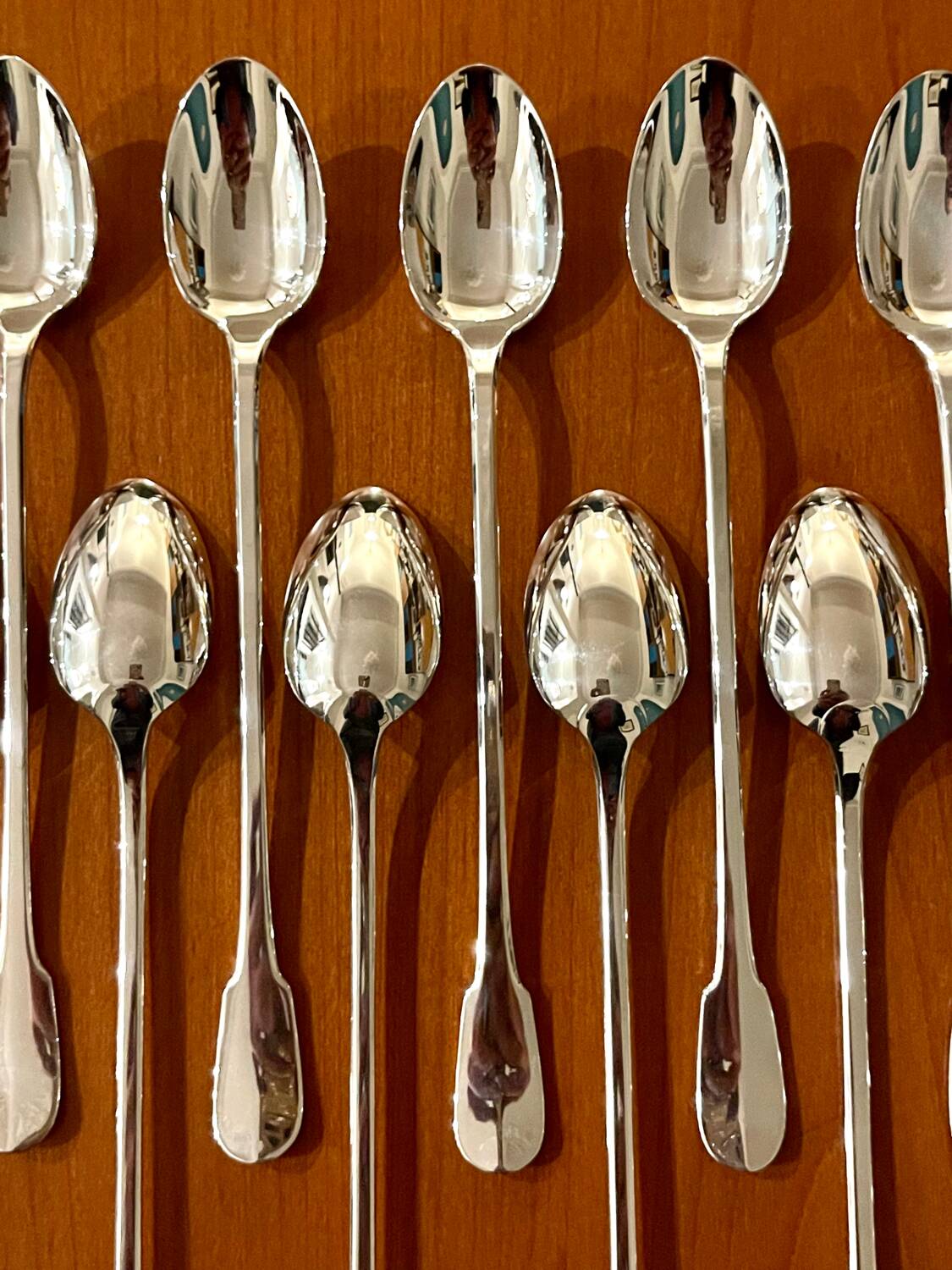 Christofle cluny 12 spoons 19.5 cm cocktail mazagran jam soda new condition