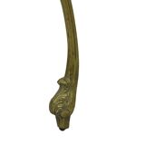French Marble Console Ornate Brass Legs Baroque Style