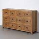 Commode en bois massif 6 tiroirs – campagne chic esprit meuble de métier