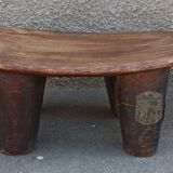 Antique wooden stool. Senufo African art from Côte d'Ivoire.