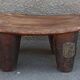 Antique wooden stool. Senufo African art from Côte d'Ivoire.